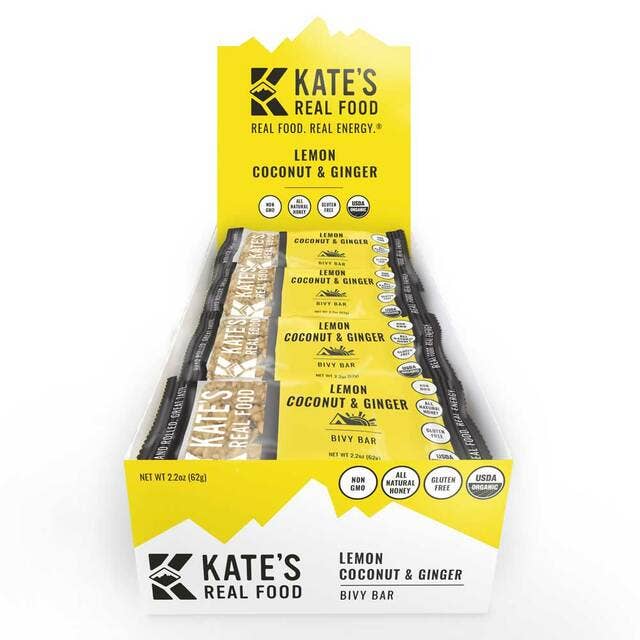 Righteous Felon Craft Jerky - Wholesale Snack Bar - Kate's Real Food "Bivy" Lemon Coconut Oat Bar 2.2oz1
