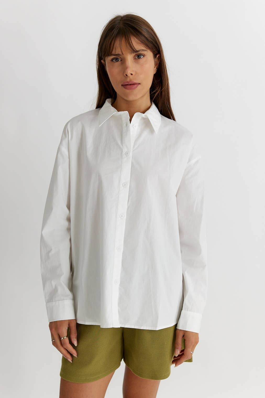 MOD REF - Wholesale Button Down Shirt - Women's - The Ema Top | Collared Button-Down Top36