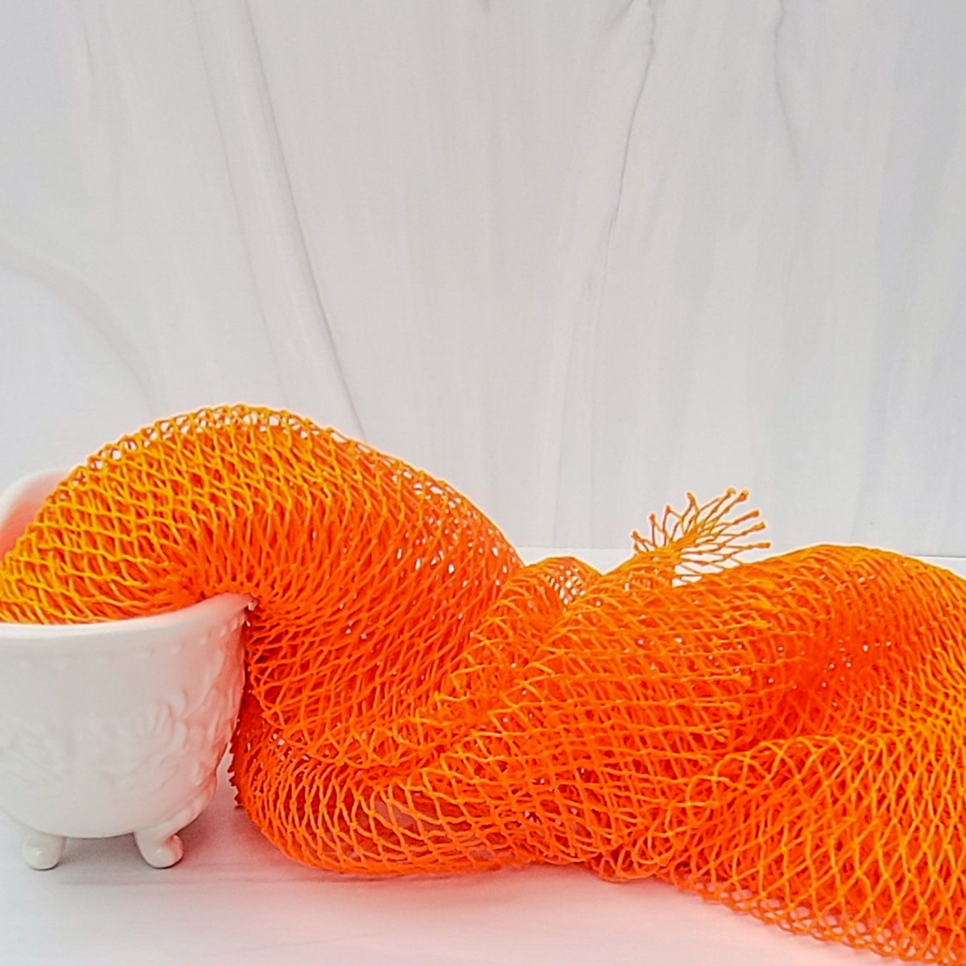 Herbs 'N Butters - Wholesale Bath Pouf/Sponge - African Exfoliating Net Bath Sponge 45"7