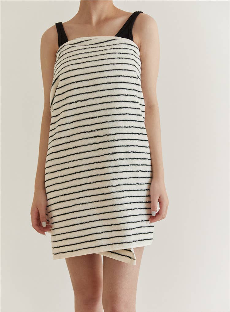 INSPECIAL HOME - Wholesale Bath Towel - Retro Style 100% Cotton Soft Absorbent Striped Bath Towel4