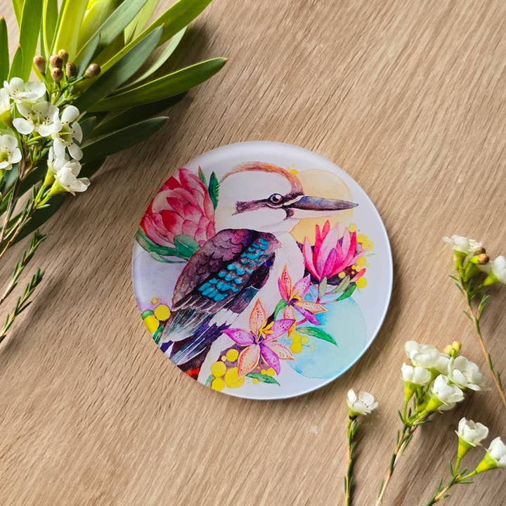 Watercolour By Cat - Wholesale Coasters - Australian Bird Art Coaster