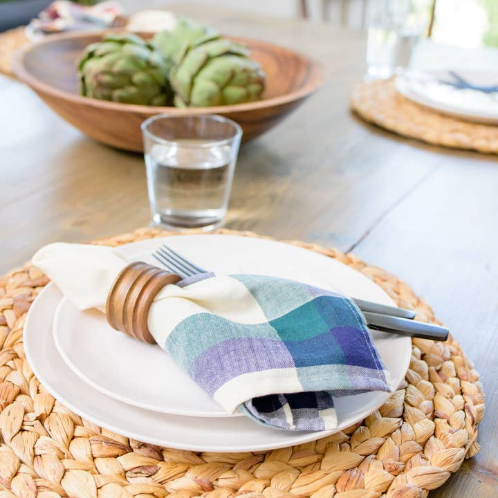 Sustainable Threads – wholesale Dinner & cloth napkin – Handwoven Cotton Napkins | Set of 4 | Clove | Fair Trade4