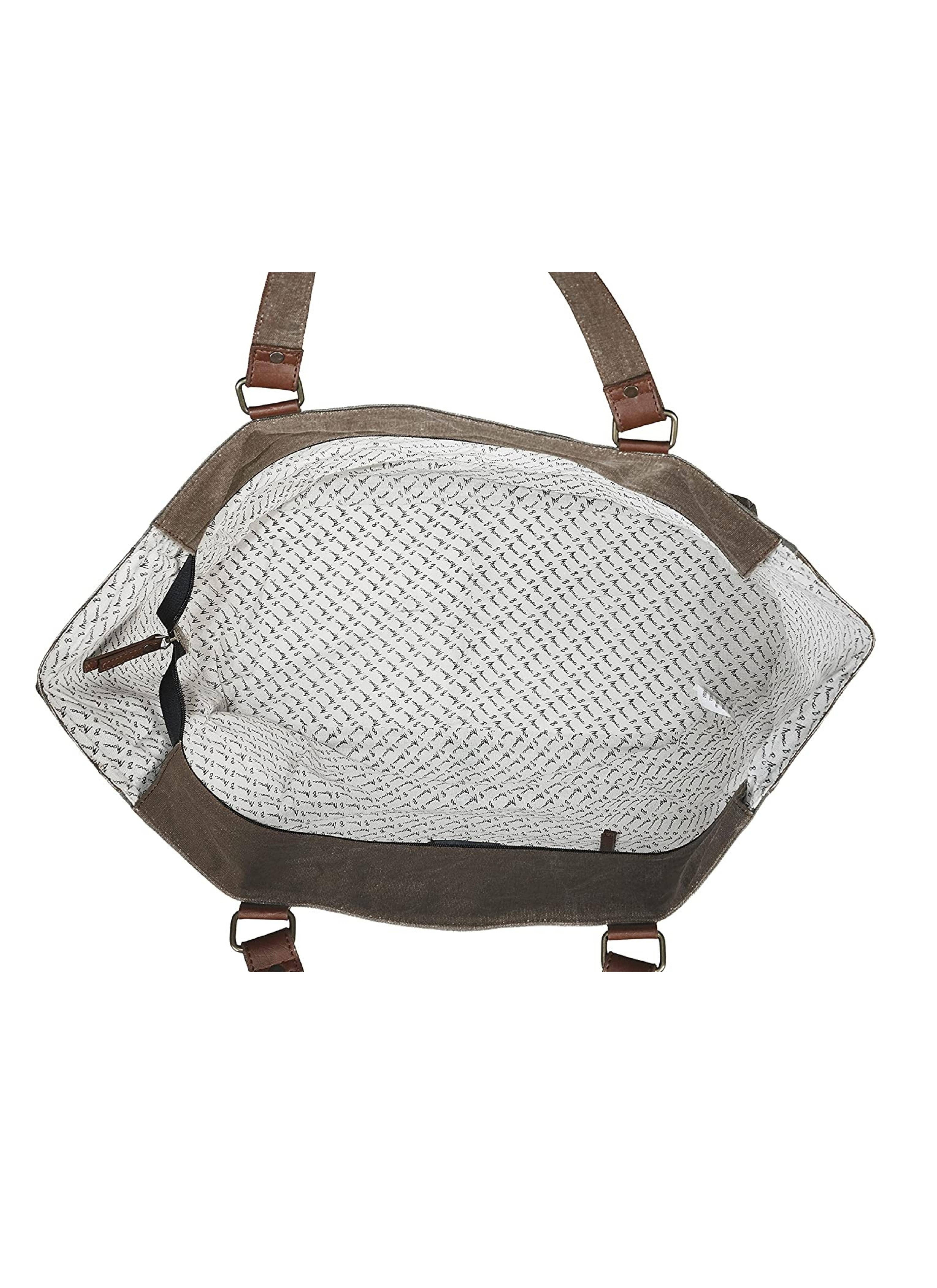 Mona B. - Wholesale Weekender Bag - Women's - Scenic Route Up-Cycled Canvas Travel Weekender Bag4