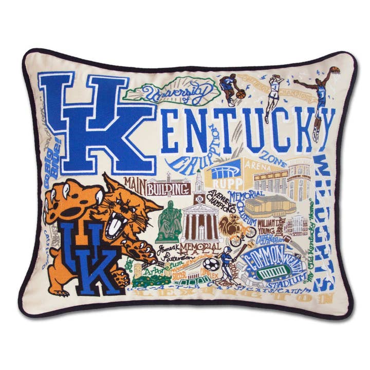 Kentucky, University of Collegiate Embroidered Pillow for wholesale by catstudio