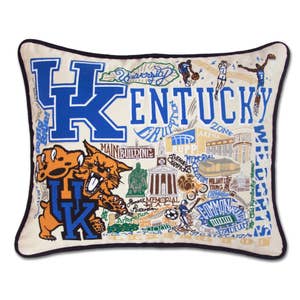 Wowtastic! Louisville City Kentucky Vintage American Flag Throw Pillow,  16x16, Multicolor