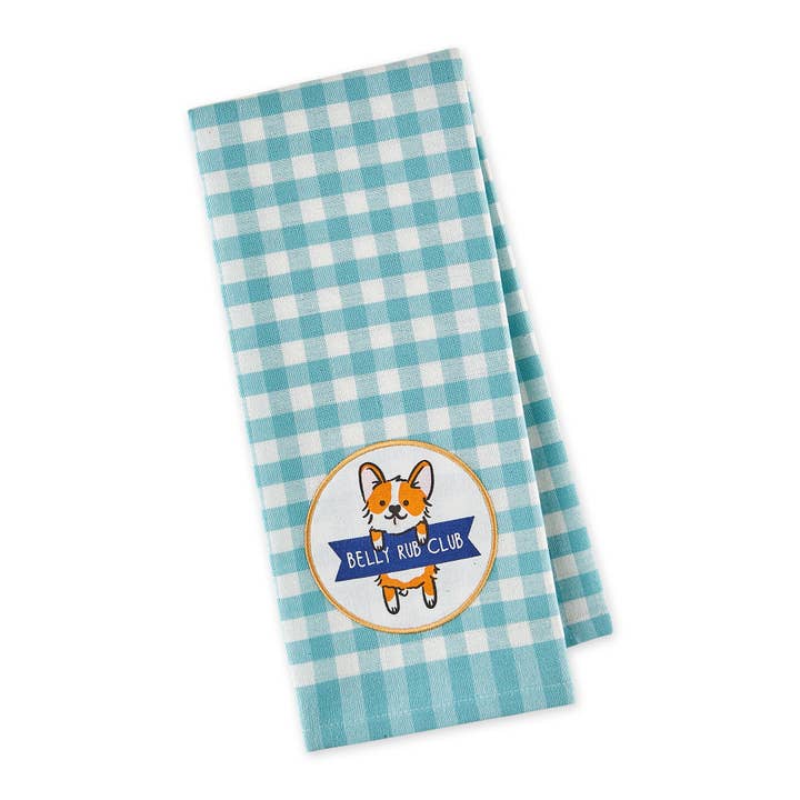 Belly Rub Club Embellished Dishtowel for wholesale by Design Imports