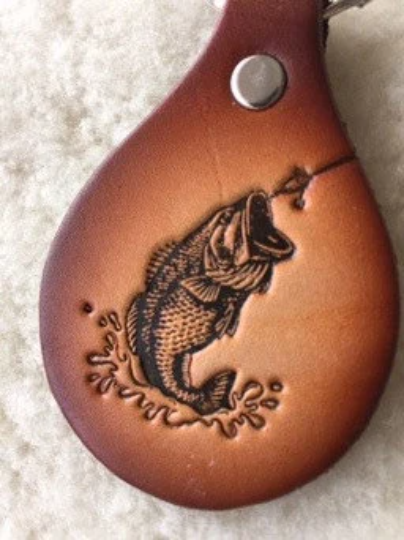 Lindy Leather - Wholesale Keychain - Unisex - Handmade Leather Wildlife Keychain - Hunting Fishing4