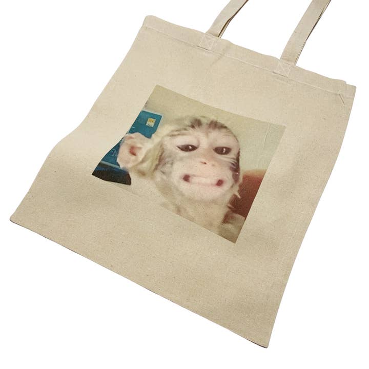 ZZZEBRAAA LIMITED - Venta al por mayor Bolsa grande - Unisex - Bolsa de mano divertida con meme del mono durmiente