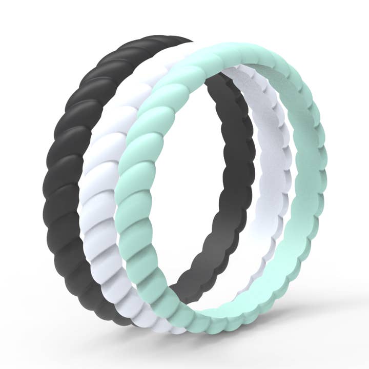 Women's Stackable - Midnight Run Collection for wholesale by Relaxed Rings