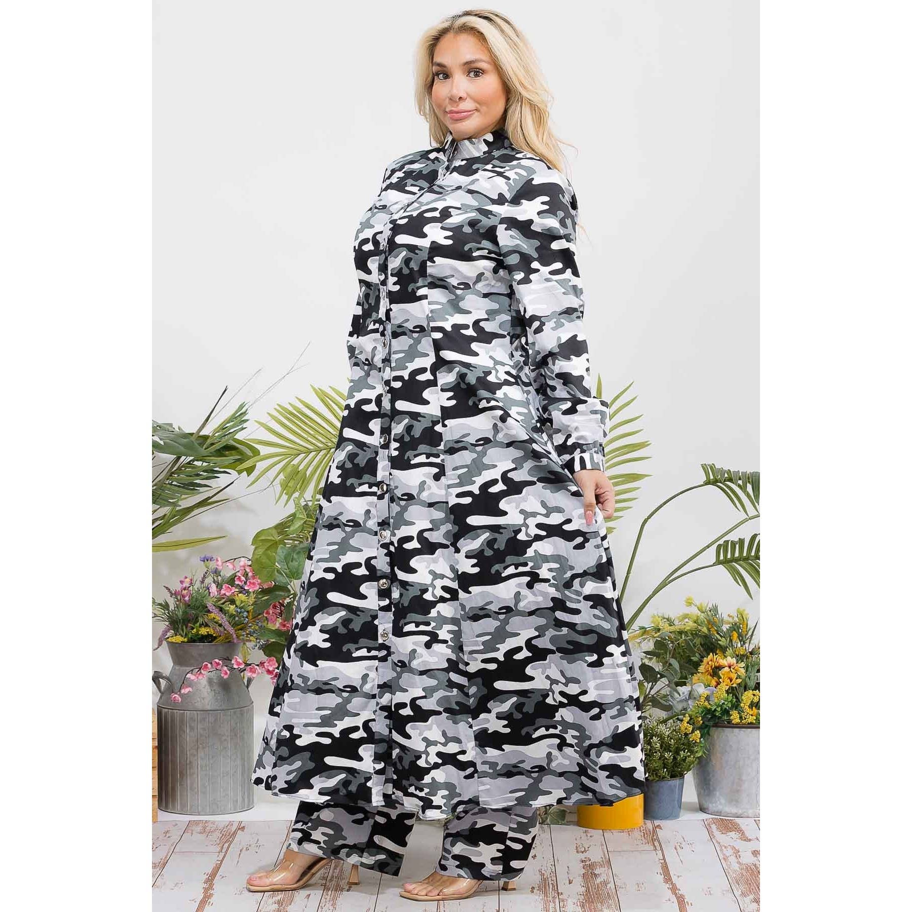 omgstyles – wholesale Top & pants set (NOT Loungewear) – Women's – Plus Size Printed Two Pc Set9