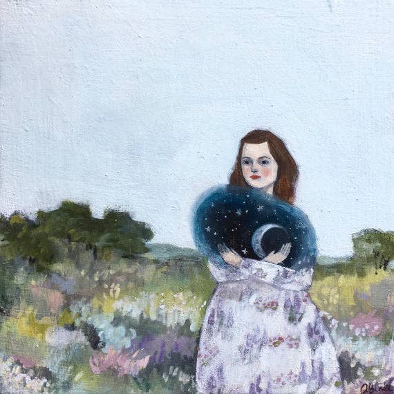 Amanda Blake - Wholesale Art Print - elise took the night from the sky- print