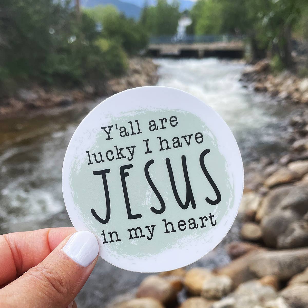 Scenic Route Design Co. - Wholesale Sticker - Jesus In My Heart Sticker2