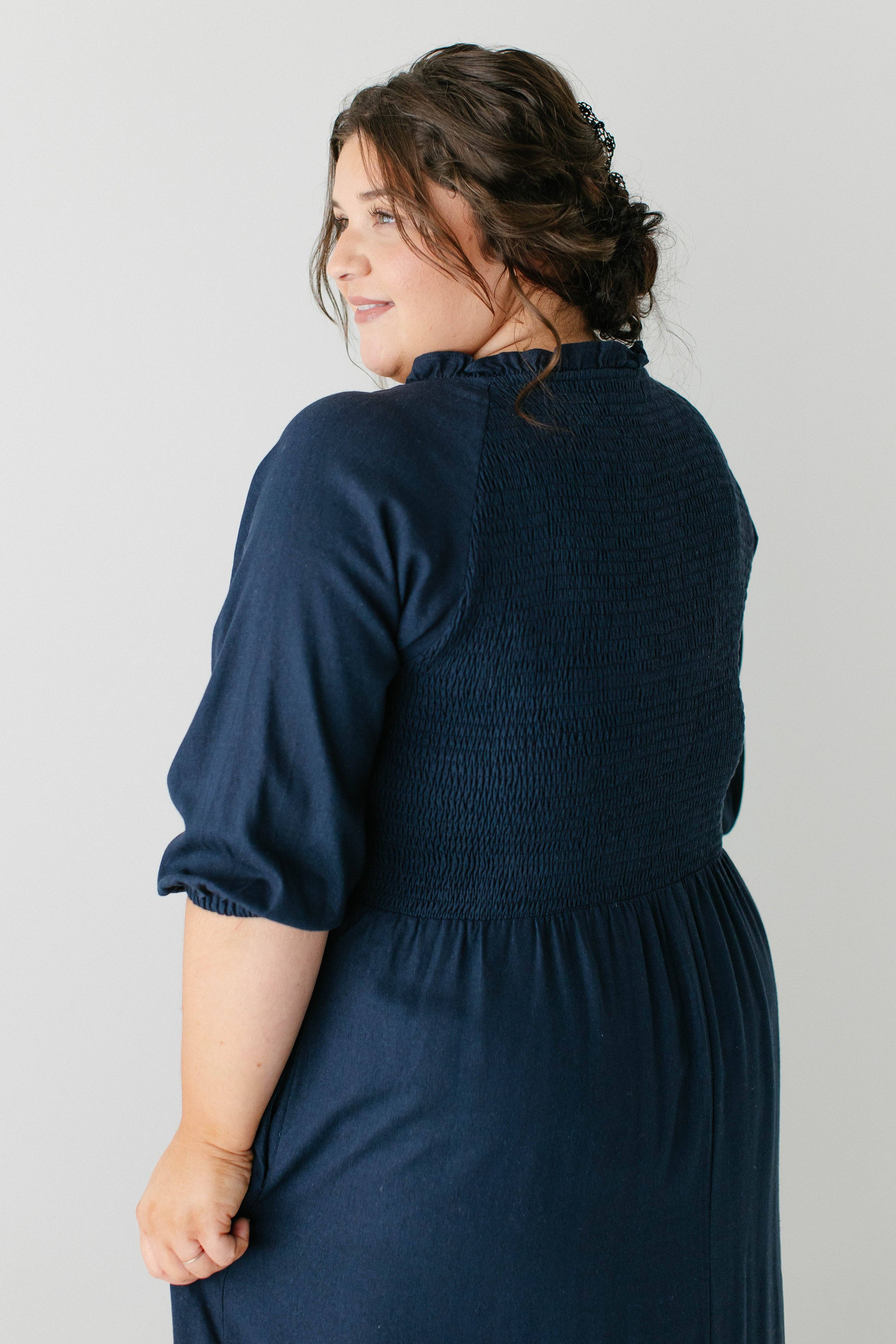 The Main Street Exchange - Wholesale Dress - Women's - 'Kenzi' Ruffle Detail Maxi Dress7