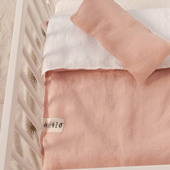 dE.LENZO KIDS - Vente Drap pour berceau/lit pour bébé - Housse de couette pour lit bébé MAFALDA