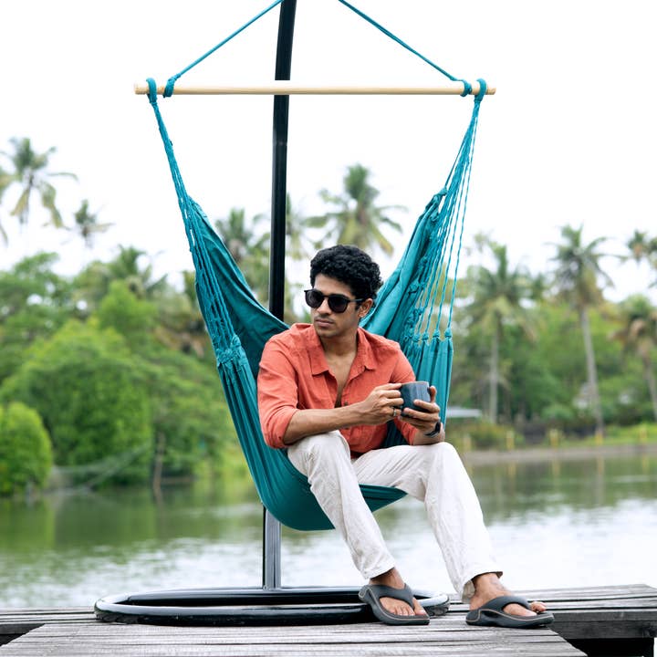 Calloway Mills - Wholesale Hammock - Calloway Mills Tropical Teal Hammock Chair3