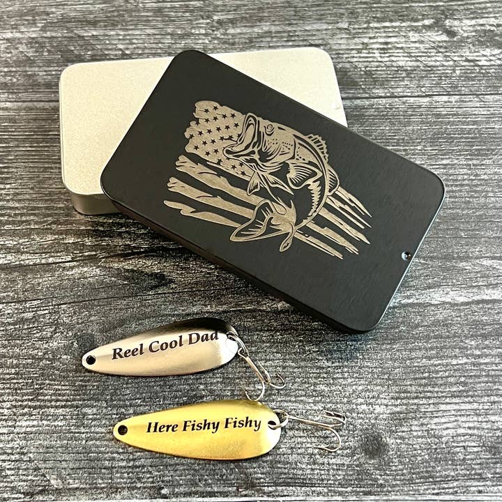 Custom Fishing Lure Set; Reel Cool Dad; Fishing Gift; Sports for wholesale by The Cutest Gifts