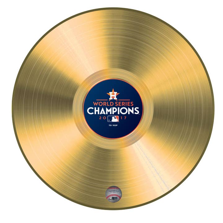 Inglasco Inc. - Wholesale Music Accessory - MLB Houston Astros Vinyl Gold Record
