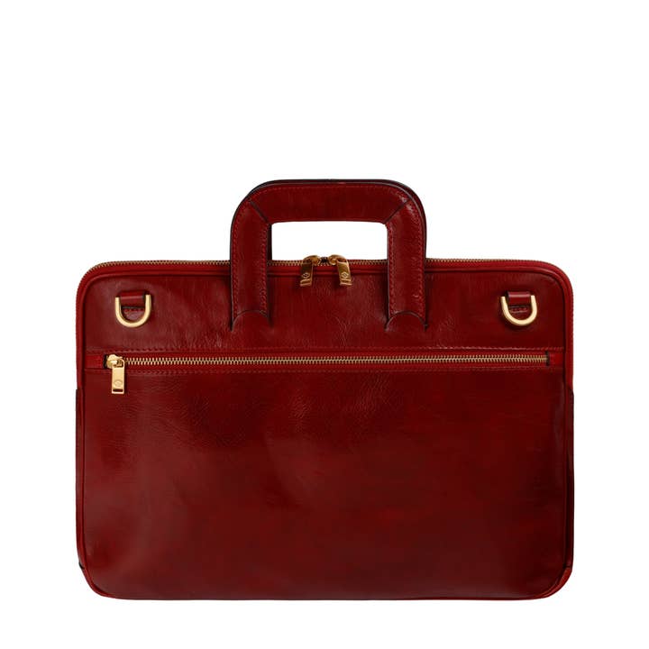 Time Resistance - Vente Sac pour ordinateur portable – unisexe - Sacoche d'ordinateur en cuir pleine fleur - Brave New World50