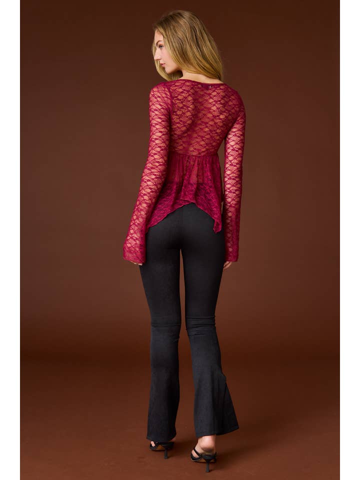 Papermoon - Wholesale Blouse - Women's - PT18216 - Ella Sweetheart Lace Top12