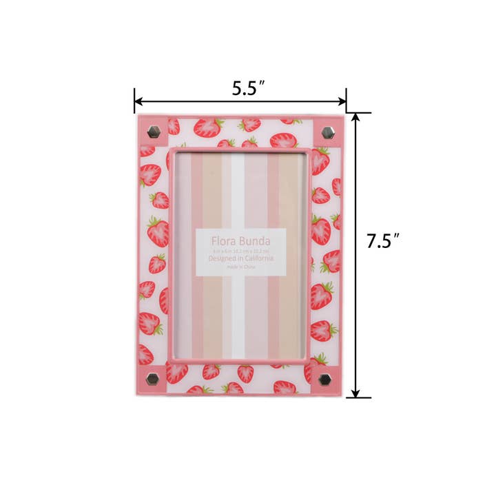 Flora Bunda Inc - Wholesale Picture Frame - 4x6 Strawberry Aluminum Picture Frame