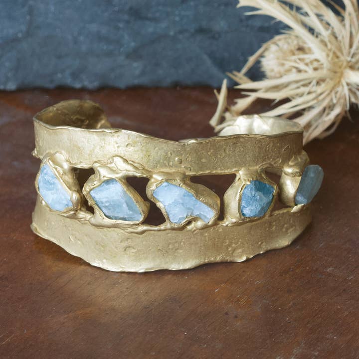 Brazalete Rough Waters para venta al por mayor de Emilie Shapiro Jewelry