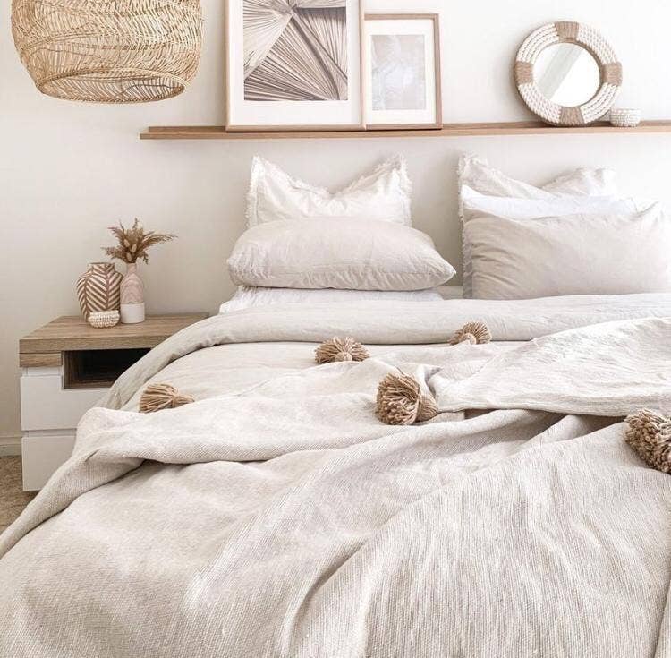 marrakeshop - Vente Plaids - Plaid marocain premium fait main avec pompons et franges18