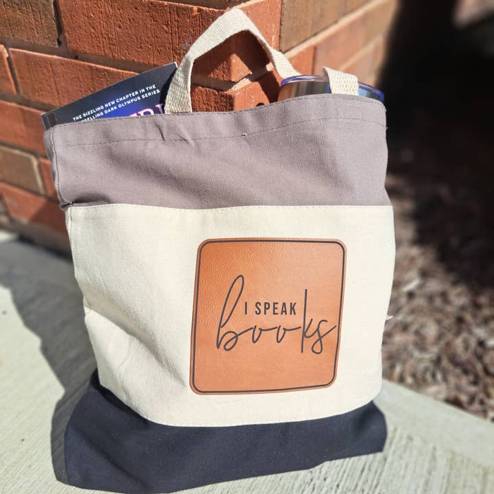 3C Etching - Wholesale Tote Bag - Women's - Custom Logo Market Tote w Vegan Leather Patch2