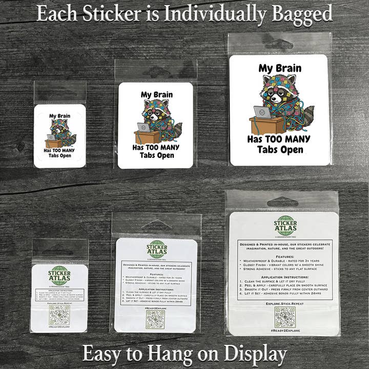 Sticker Atlas - Wholesale Sticker - My Brain sticker3