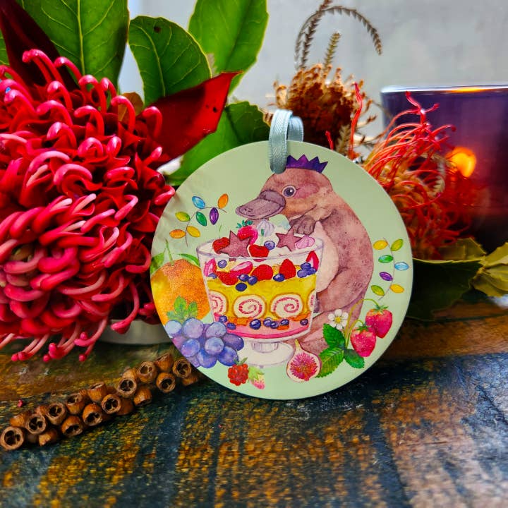 Watercolour By Cat - Wholesale Christmas Decoration - Australian Animals Christmas Ceramic Diffuser Ornaments12