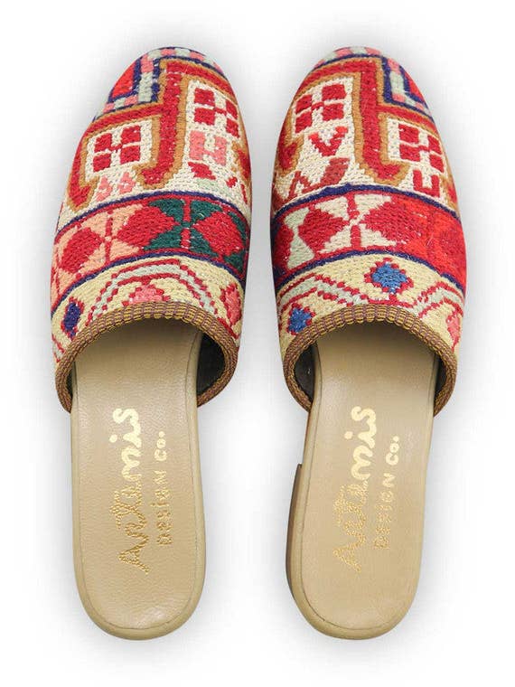 Women's Sumak Kilim Slides - Size 10 for wholesale by Artemis Design Co.