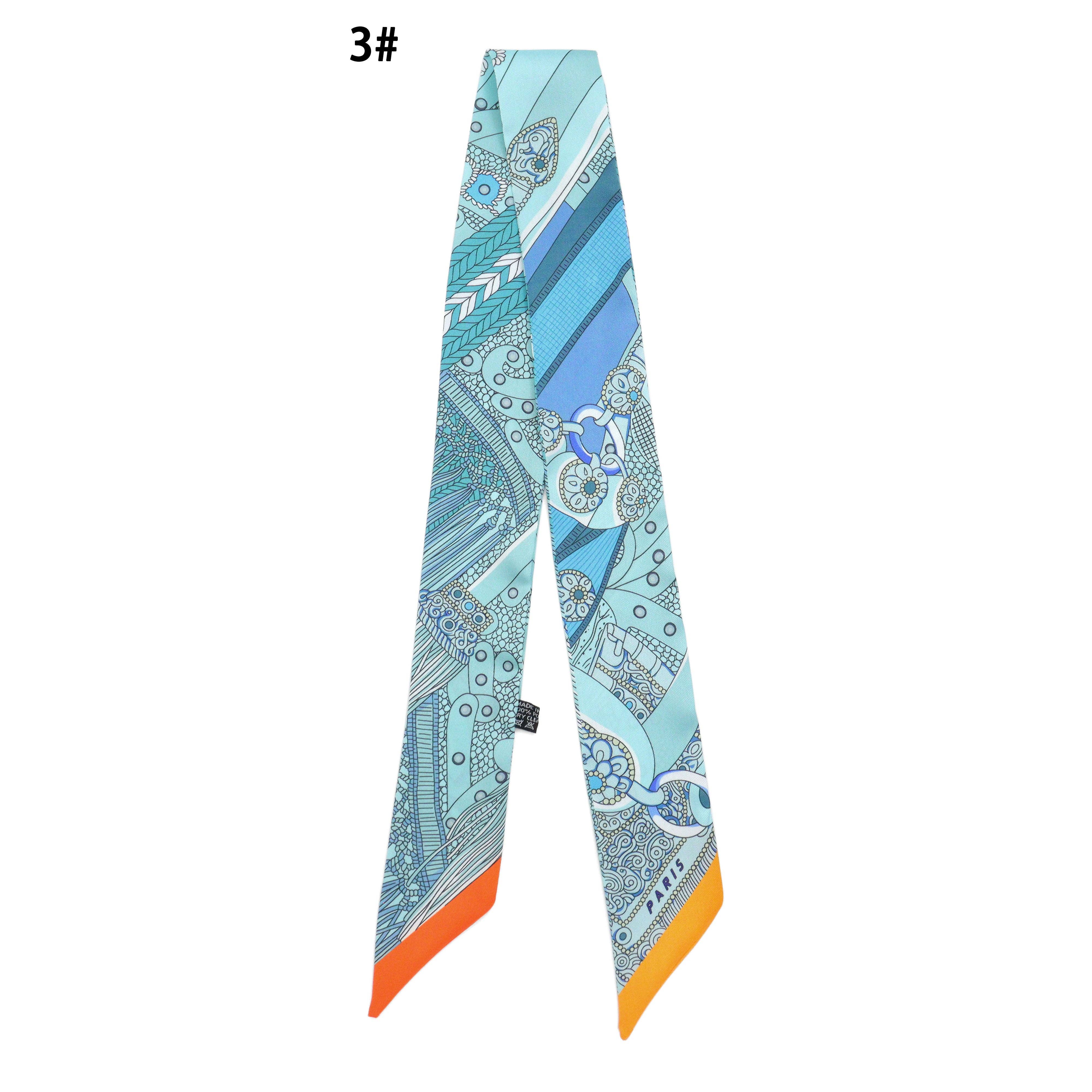 BestBeads&Beyond - Wholesale Scarf - Women's - Asssorted colors Narrow scarf for scarf necklace making, hair&bag scarves accessories, EF808s3