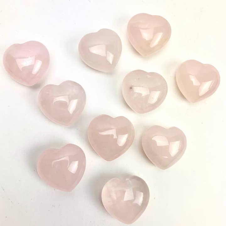 Pelham Grayson Rose - Wholesale Spiritual Stone/Crystal - Mini Hearts | 20mm