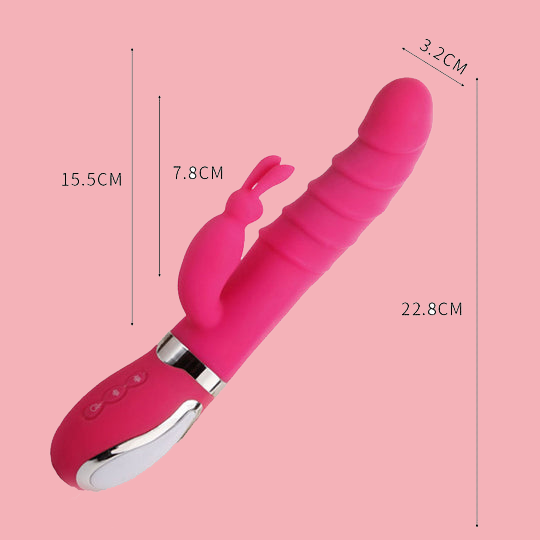 Playful Toy Wholesale - Wholesale Sex Toy - Double Stimulation Rabbit Vibrator with 12 Thrusting Modes3