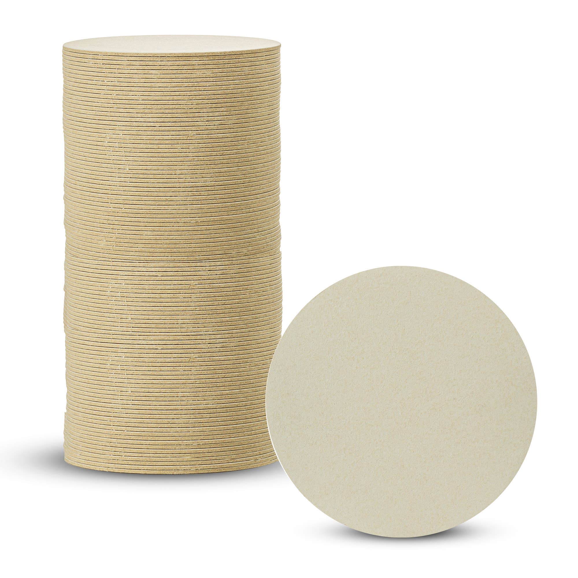 MT Products - Wholesale Disposable Coasters - MT Products White Blank Paper Coasters 4" - Cup Coaster10