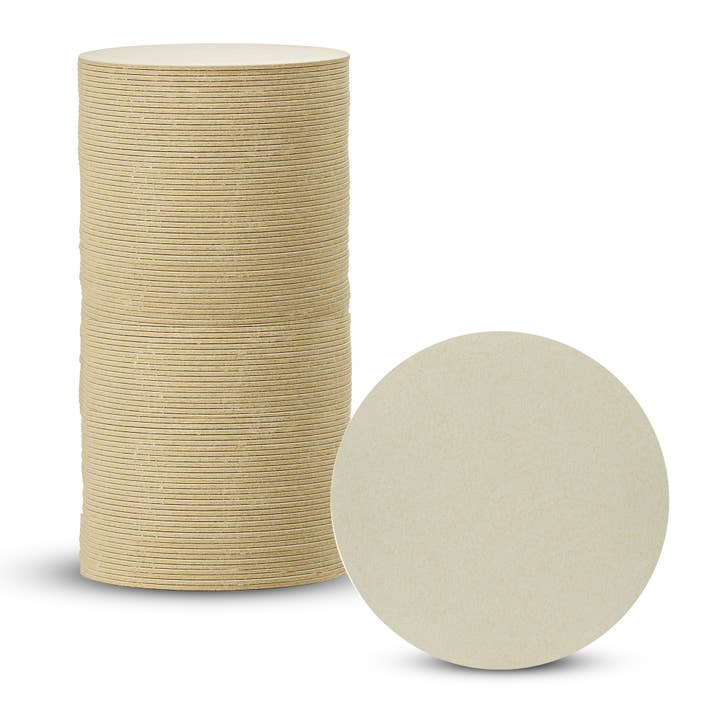 MT Products - Wholesale Disposable Coasters - MT Products White Blank Paper Coasters 4" - Cup Coaster10