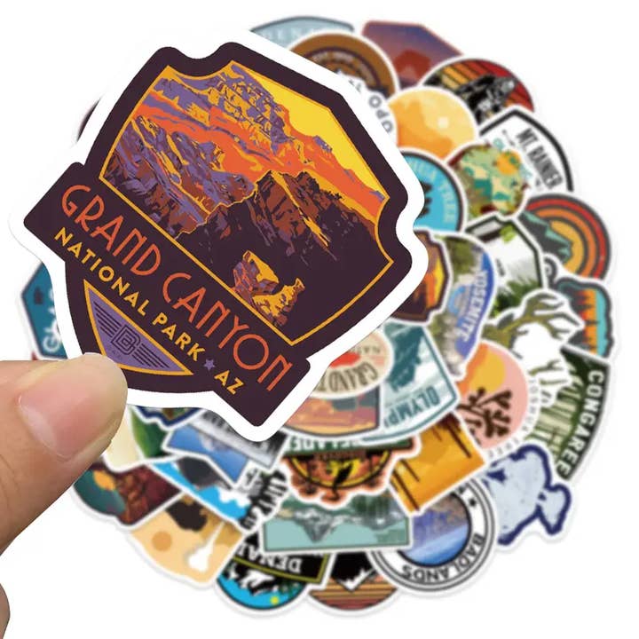 Magnifique Hearts - Wholesale Sticker - National Parks Stickers Stationery Journaling Accessory 50pc2