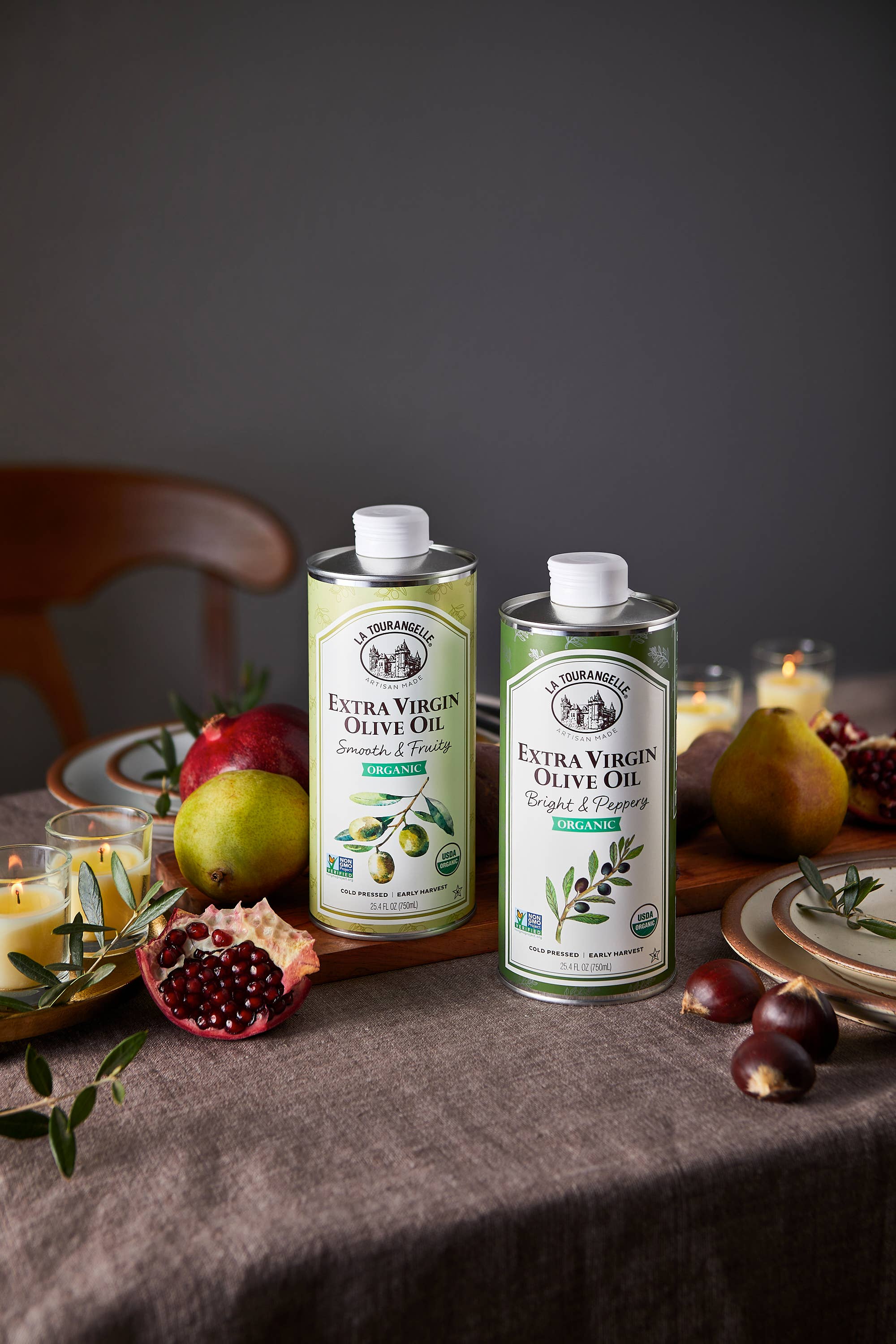 La Tourangelle - Wholesale Olive Oil - Organic Bright & Peppery Extra Virgin Olive Oil - 6 Units6