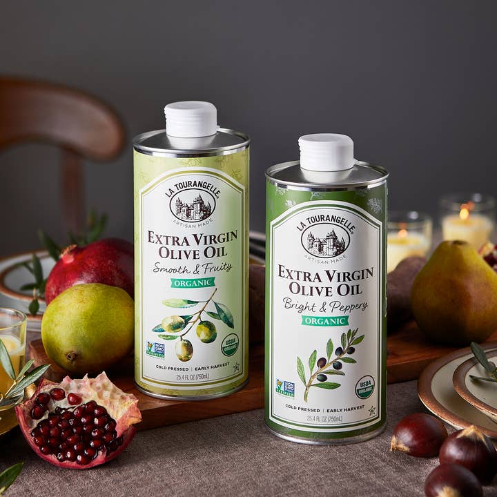 La Tourangelle - Wholesale Olive Oil - Organic Bright & Peppery Extra Virgin Olive Oil - 6 Units6