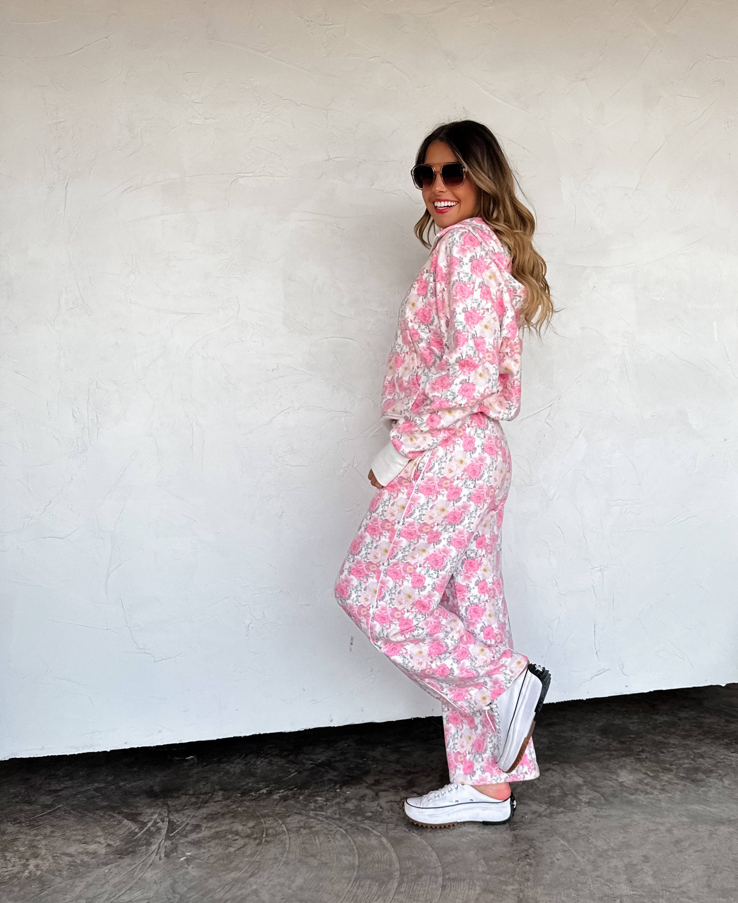 BLAKELEY - Wholesale Hoodie - Women's - FLORAL & CHEETAH EASY DOES IT PULLOVER12