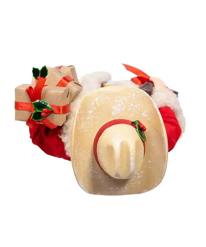 Kurt S. Adler, Inc. - Wholesale Christmas decoration - 11" Westrn Santa W/Guitar+Gift Boxes4