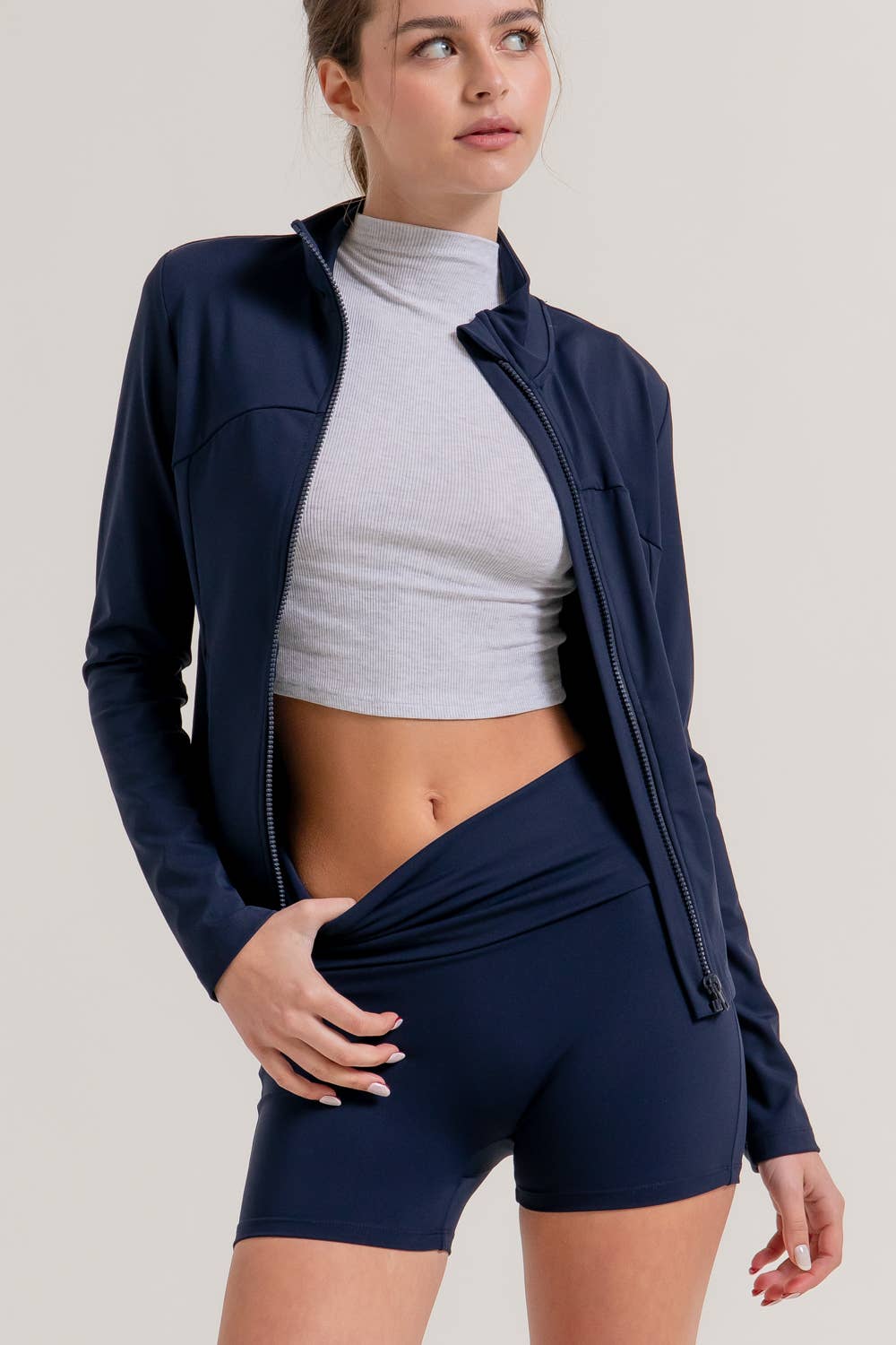 Active Basic | Active USA – wholesale Athletic shorts – Women's – Waist Fold-Over Active Bike Shorts21