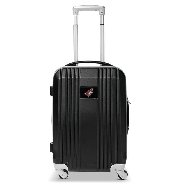 NHL Arizona Coyotes 21" Carry-On Hardcase 2-Tone Spinner for wholesale by Mojo Licensing