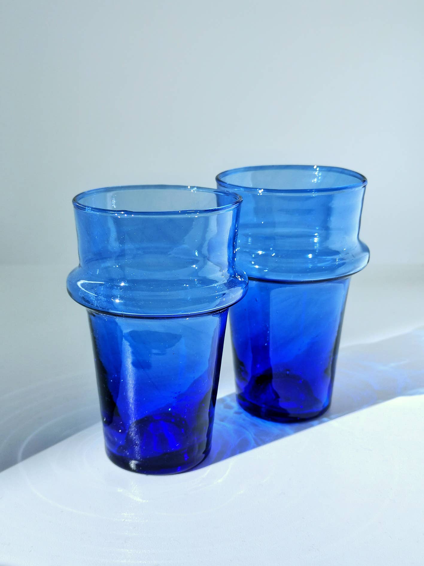Nayda Diaries - Wholesale Drinking Glass/Cup - Blue Beldi glass
