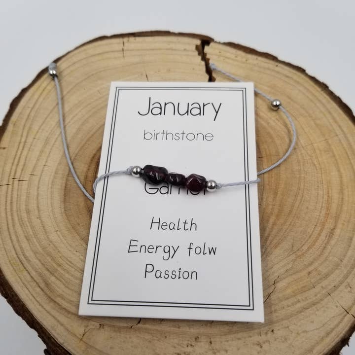 CHAKRA JEWELRY - Wholesale Armband met kralen - Handgemaakte verjaardagssteen armband van natuurlijke steen met kaart