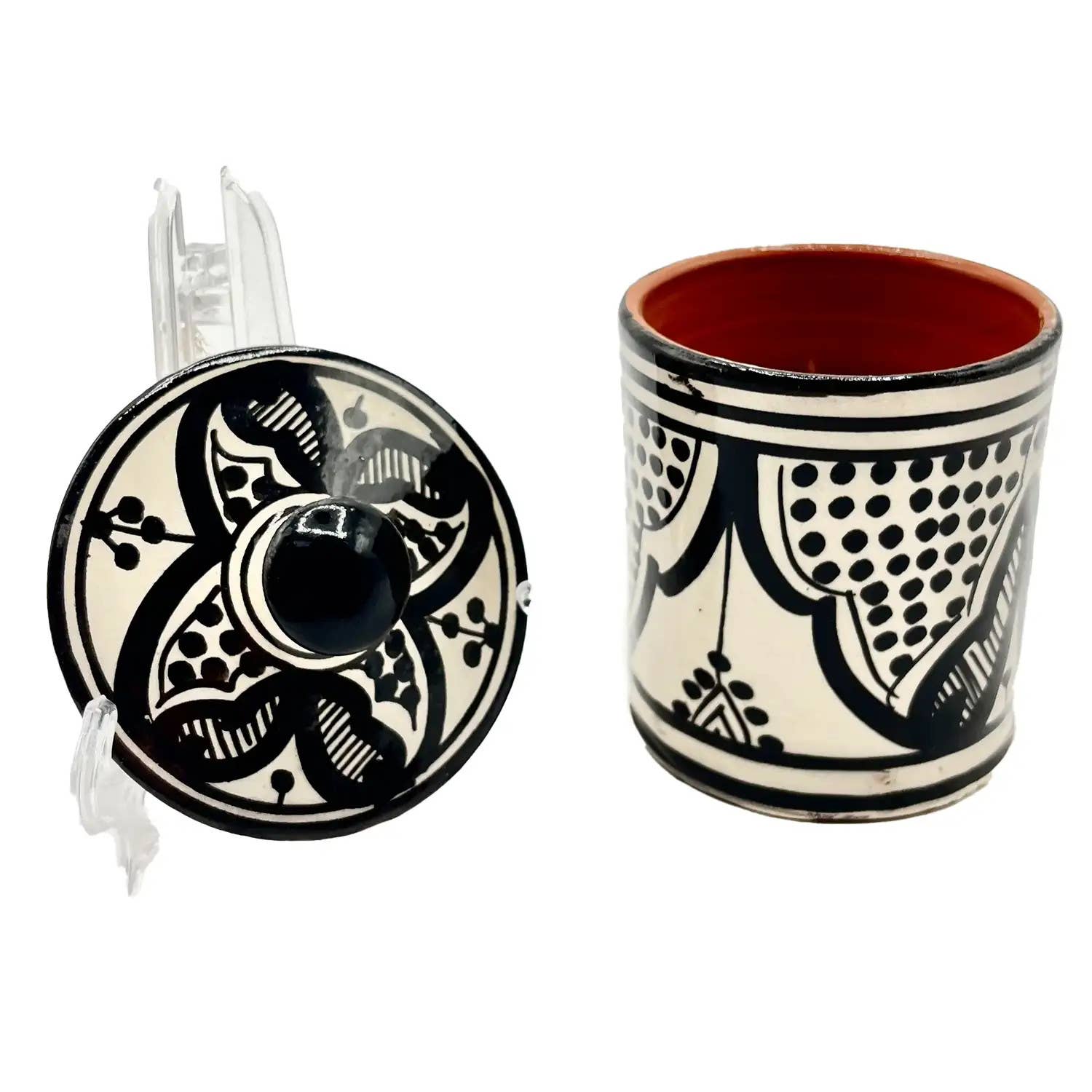 Etnico del Mondo - Wholesale Food Storage Container - Ethnic Spice Container Safi Hand-Painted Ceramic #41