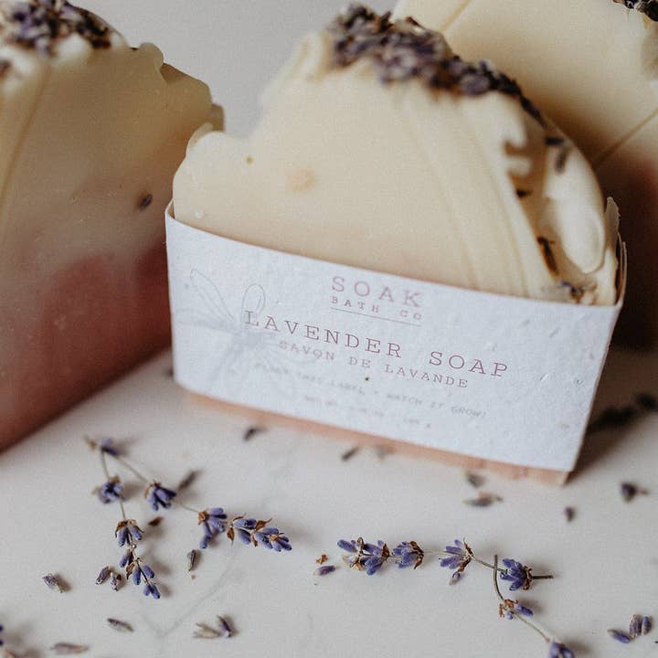 SOAK Bath Co - Wholesale Bar Soap - Lavender Soap Bar - Made in Canada7