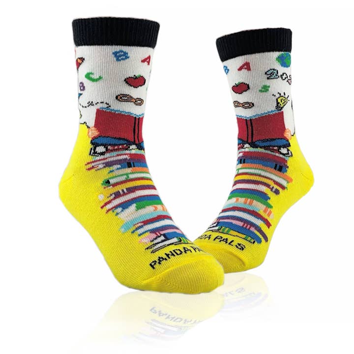 Socken "Power of Books" von Sock Panda (Alter 3-7) für den Großhandel von Sock Panda