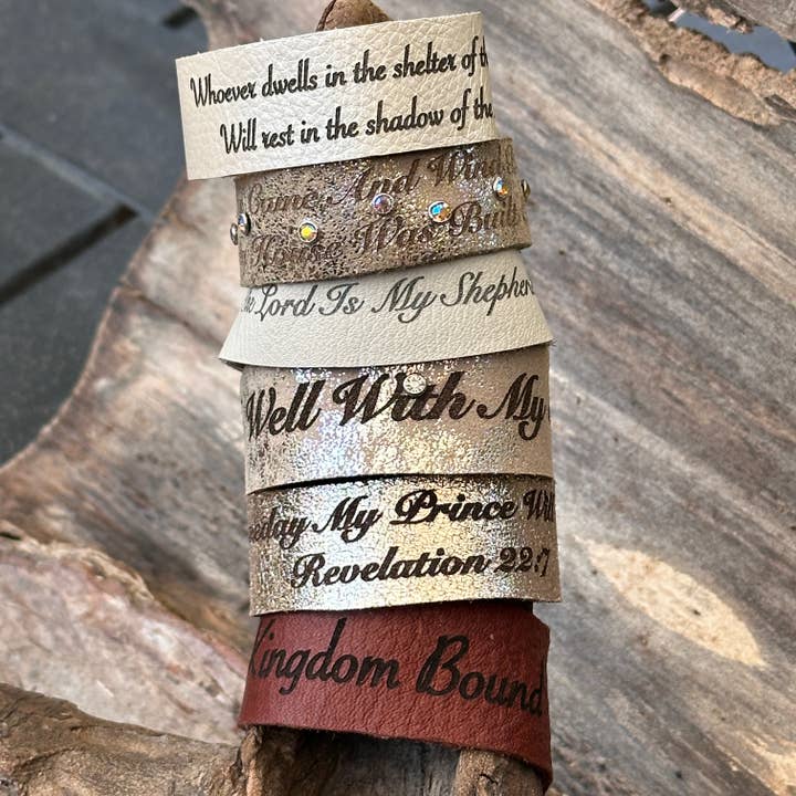 Faith Leather Bracelets for wholesale by Beshea Beshea