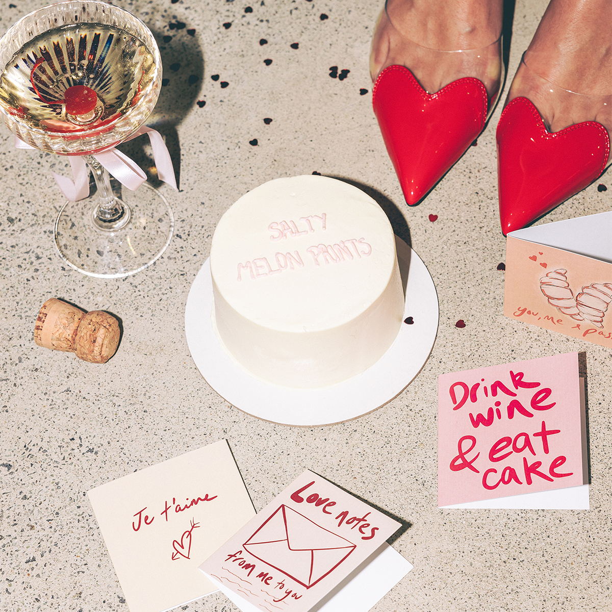 Salty Melon Prints - Vendita all'ingrosso Biglietti di auguri generici - Mini - MANGIA TORTA1