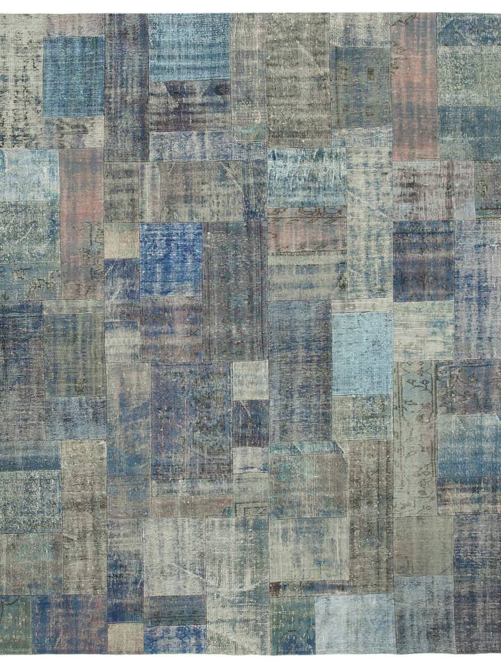 Tapis Patchwork Bleu 8x10 - 32298 pour la vente par RUG N CARPET